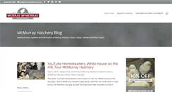 Desktop Screenshot of blog.mcmurrayhatchery.com
