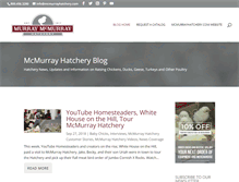 Tablet Screenshot of blog.mcmurrayhatchery.com
